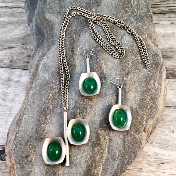 ❗️SOLD❗️Jorgen Jensen 60’s Necklace Earrings 220A - Picture 2 of 6